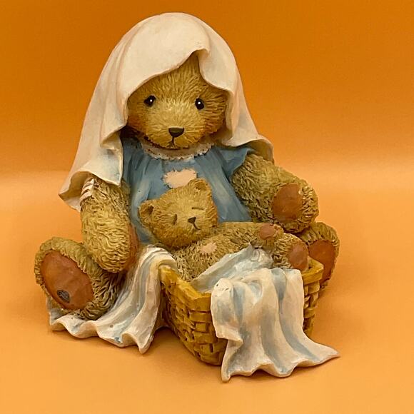 Cherished Teddies Maria and Baby 1992 A Baby Is Gods Gift Of Love Hamilton Gifts - Picture 1 of 8